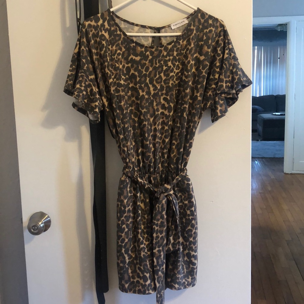 Leopard romper